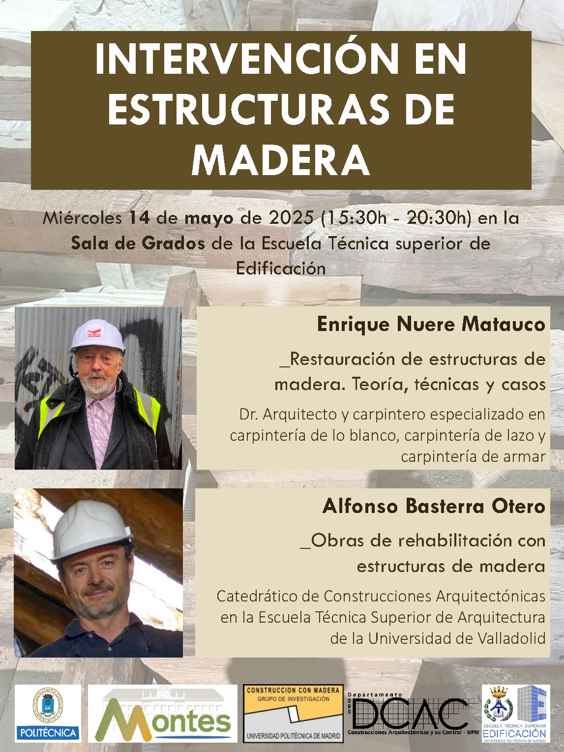 Cartel anunciador con programa